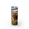 Skinny Tumbler with Straw – 20 oz Stainless Steel Cup