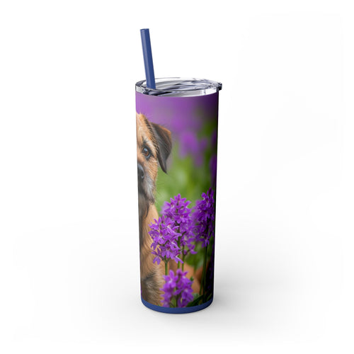 Skinny Tumbler with Straw – 20 oz Stainless Steel Cup