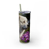 Skinny Tumbler with Straw – 20 oz Stainless Steel Cup