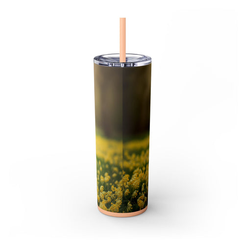 Skinny Tumbler with Straw – 20 oz Stainless Steel Cup