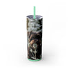Skinny Tumbler with Straw – 20 oz Stainless Steel Cup
