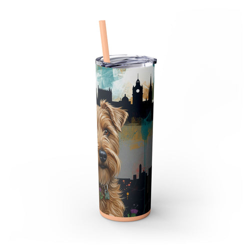 Skinny Tumbler with Straw – 20 oz Stainless Steel Cup