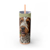 Skinny Tumbler with Straw – 20 oz Stainless Steel Cup