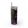 Skinny Tumbler with Straw – 20 oz Stainless Steel Cup