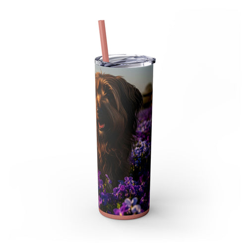 Skinny Tumbler with Straw – 20 oz Stainless Steel Cup