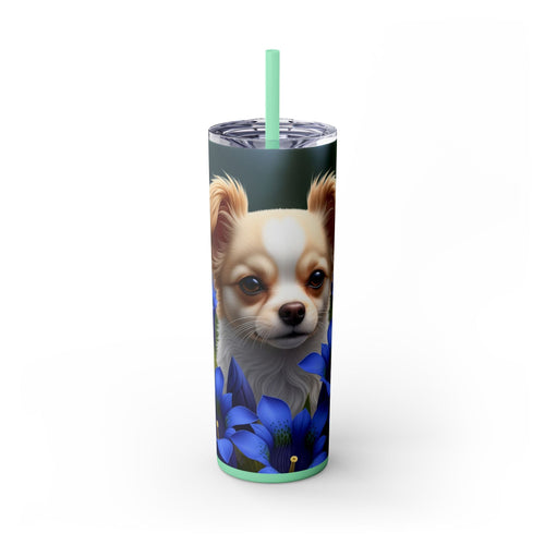 Skinny Tumbler with Straw – 20 oz Stainless Steel Cup
