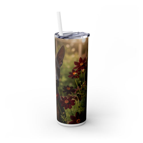 Skinny Tumbler with Straw – 20 oz Stainless Steel Cup