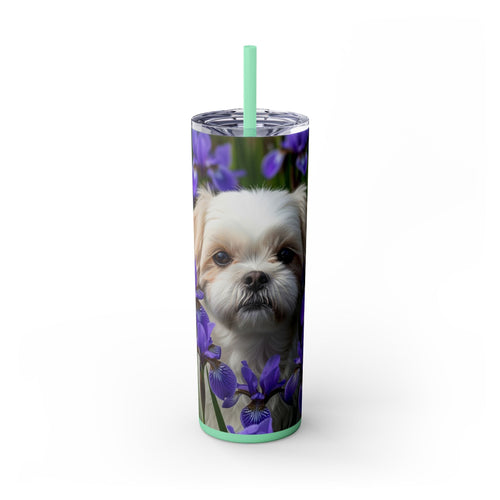 Skinny Tumbler with Straw – 20 oz Stainless Steel Cup