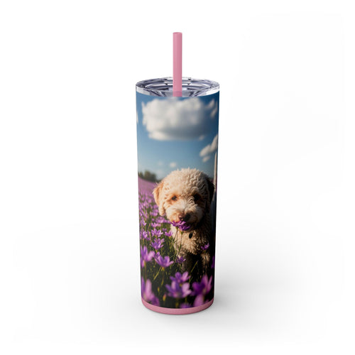 Skinny Tumbler with Straw – 20 oz Stainless Steel Cup