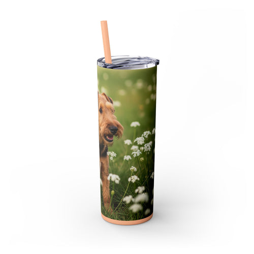 Skinny Tumbler with Straw – 20 oz Stainless Steel Cup