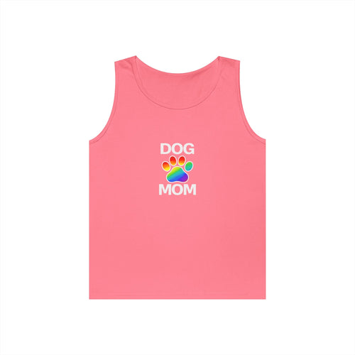Pride Dog Mom Unisex Heavy Cotton Tank Top (9 Colors)