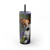 Skinny Tumbler with Straw – 20 oz Stainless Steel Cup