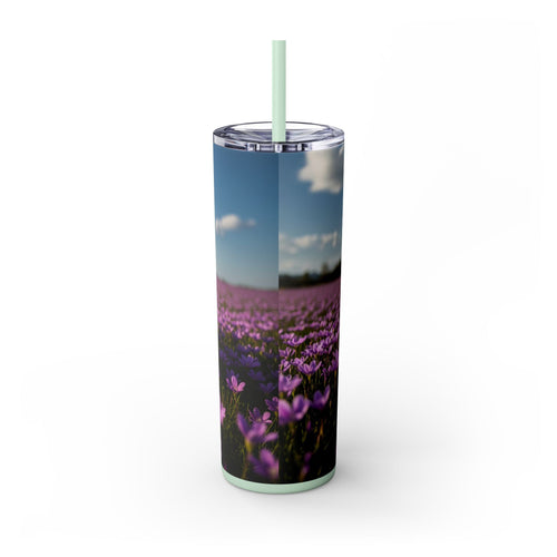 Skinny Tumbler with Straw – 20 oz Stainless Steel Cup