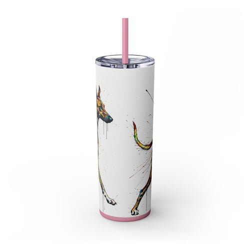 Skinny Tumbler with Straw – 20 oz Stainless Steel Cup