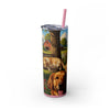 Skinny Tumbler with Straw – 20 oz Stainless Steel Cup