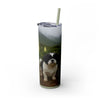 Skinny Tumbler with Straw – 20 oz Stainless Steel Cup