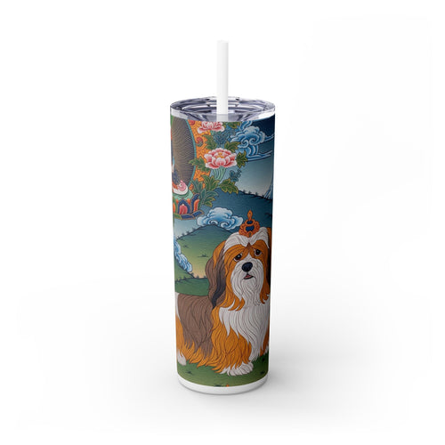 Skinny Tumbler with Straw – 20 oz Stainless Steel Cup