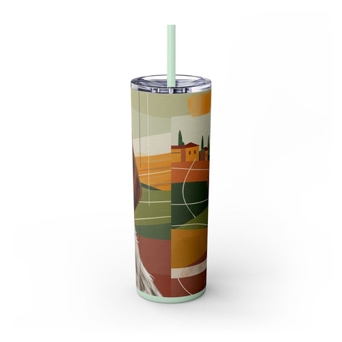 Skinny Tumbler with Straw – 20 oz Stainless Steel Cup