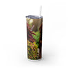 Skinny Tumbler with Straw – 20 oz Stainless Steel Cup