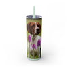 Skinny Tumbler with Straw – 20 oz Stainless Steel Cup