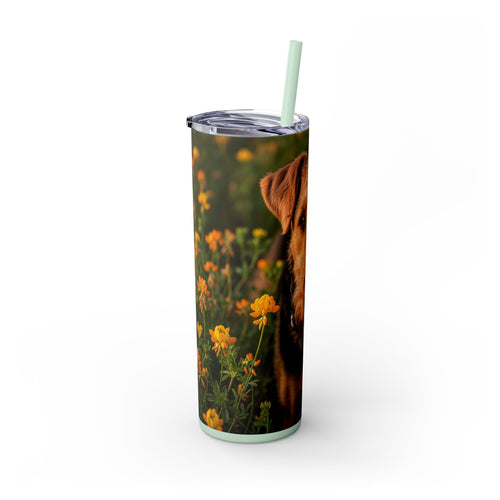 Skinny Tumbler with Straw – 20 oz Stainless Steel Cup