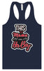 This Mama Loves Her Boy Women's Racerback Tank
