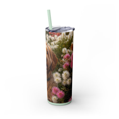 Skinny Tumbler with Straw – 20 oz Stainless Steel Cup