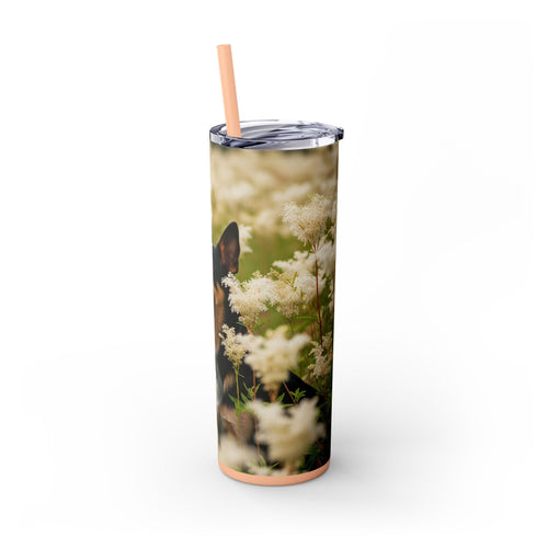 Skinny Tumbler with Straw – 20 oz Stainless Steel Cup