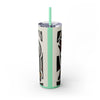 Skinny Tumbler with Straw – 20 oz Stainless Steel Cup