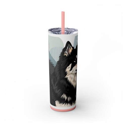 Skinny Tumbler with Straw – 20 oz Stainless Steel Cup