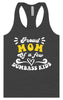 Mom of Dumbass Kids Women's Racerback Tank