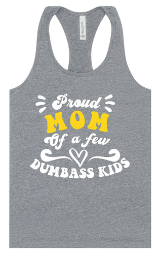Mom of Dumbass Kids Women's Racerback Tank