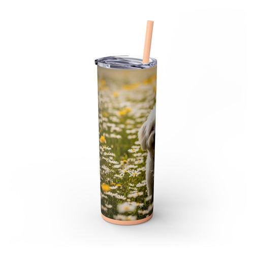 Skinny Tumbler with Straw – 20 oz Stainless Steel Cup