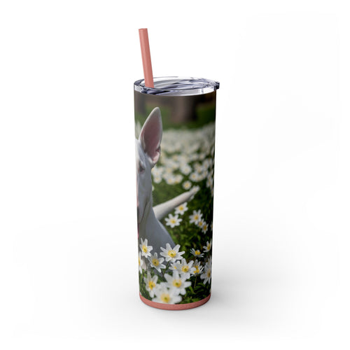 Skinny Tumbler with Straw – 20 oz Stainless Steel Cup