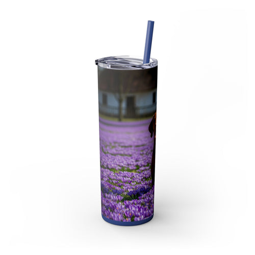 Skinny Tumbler with Straw – 20 oz Stainless Steel Cup