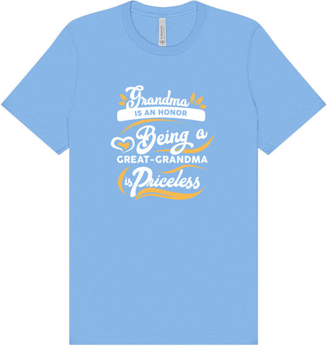 Priceless Great Grandma Adult Bella Canvas Shirt