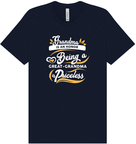 Priceless Great Grandma Adult Bella Canvas Shirt