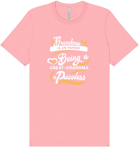 Priceless Great Grandma Adult Bella Canvas Shirt