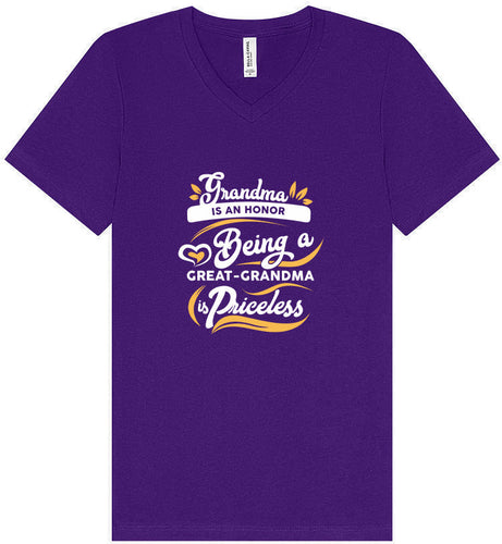 Priceless Great Grandma Unisex V-Neck Shirt
