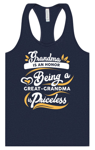 Priceless Great Grandma Women's Racerback Tank