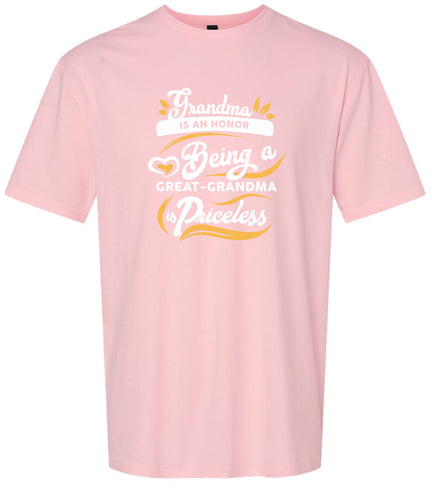 Priceless Great Grandma Adult Gildan Soft Shirt