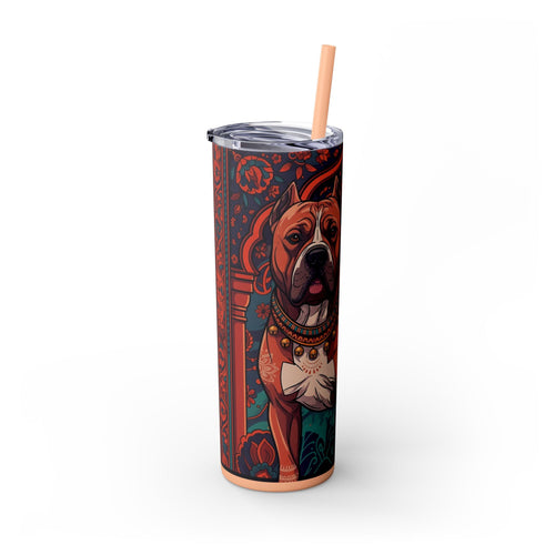 Skinny Tumbler with Straw – 20 oz Stainless Steel Cup