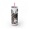 Skinny Tumbler with Straw – 20 oz Stainless Steel Cup