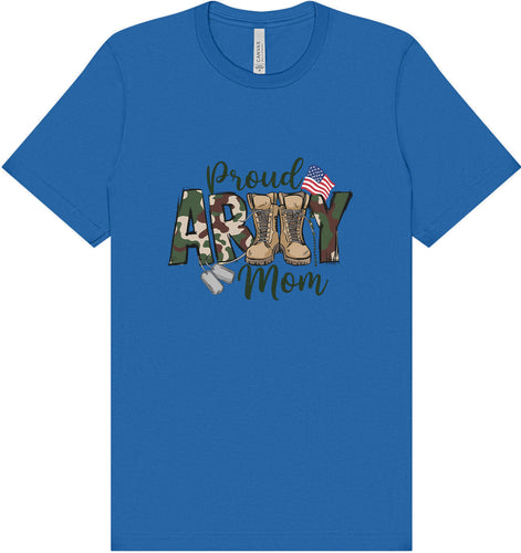 Proud Army Mom Adult Bella Canvas Shirt