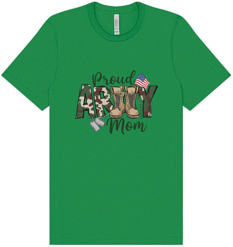 Proud Army Mom Adult Bella Canvas Shirt