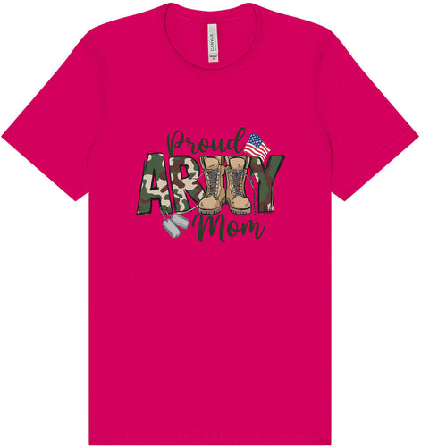 Proud Army Mom Adult Bella Canvas Shirt