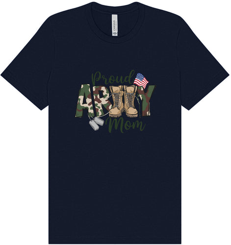 Proud Army Mom Adult Bella Canvas Shirt