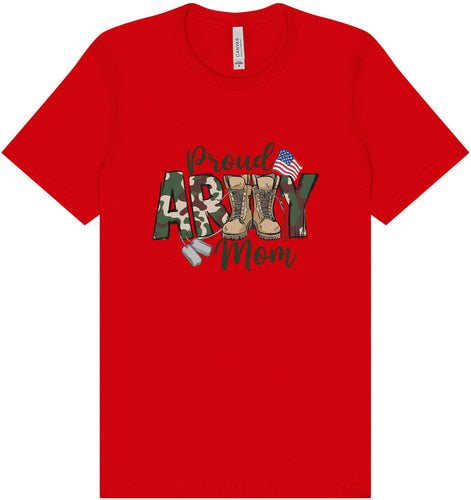 Proud Army Mom Adult Bella Canvas Shirt