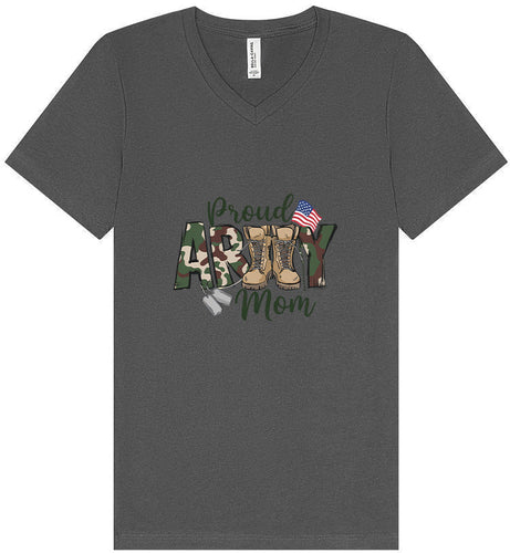 Proud Army Mom Unisex V-Neck Shirt