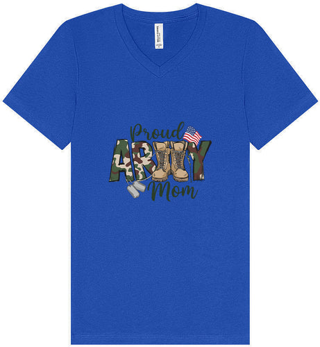 Proud Army Mom Unisex V-Neck Shirt